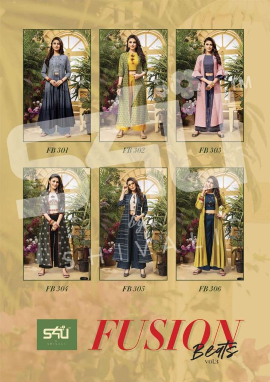 S4u Fusion Beats Vol-3 Party Wear Kurti Set S4u Fusion Beats Vol-3 Party Wear Kurti Set